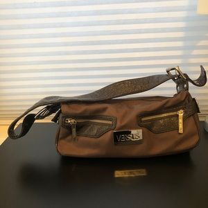 Versus Versace baguette vintage late 1990s/Y2K Brown Nylon